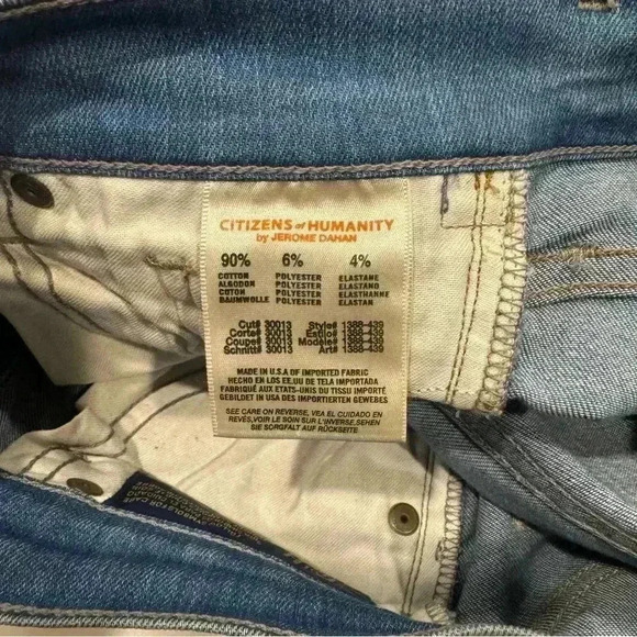 CITIZENS OF HUMANITY Thompson medium rise skinny 29” jeans 25 women’s - Picture 4 of 9